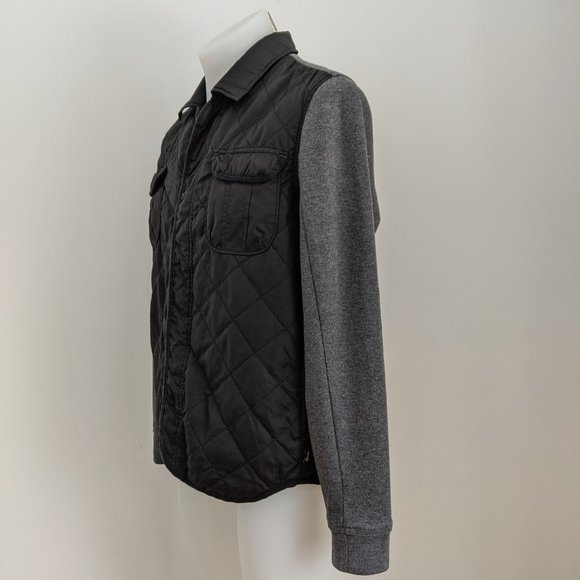 HOWE Quilted Sweater Jacket, Grey/Black S - Picture 3 of 5